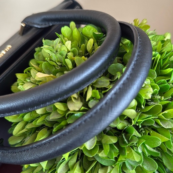 MICHAEL KORS SAFFIANO 🖤BLACK🖤 LEATHER MEDIUM SATCHEL BAG & WALLET SET 🌟EUC🌟 - Picture 8 of 17